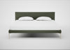 Matera Bed Super King / Loop Boucle Forest / Stainless Steel