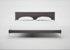 Matera Bed Super King / Loop Boucle Granite / Stainless Steel