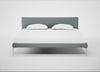 Matera Bed Super King / Loop Boucle Sky / Stainless Steel