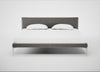 Matera Bed Super King / Nobilis Velvet Dolphin / Stainless Steel