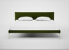 Matera Bed Super King / Nobilis Velvet Leaf / Stainless Steel