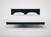 Matera Bed Super King / Nobilis Velvet Night / Stainless Steel