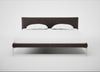 Matera Bed Super King / Nobilis Velvet Sable / Stainless Steel