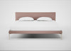 Matera Bed Super King / Siena Cotton Dusky Pink / Stainless Steel