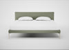 Matera Bed Super King / Siena Cotton Pistachio / Stainless Steel