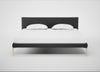Matera Bed Super King / St Moritz Wool Light Grey / Stainless Steel