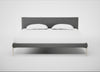 Matera Bed Super King / St Moritz Wool Grey / Stainless Steel