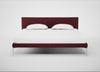 Matera Bed Super King / St Moritz Wool Red / Stainless Steel