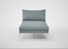 Matera Chaise Lounge Loop Boucle Sky / Stainless Steel