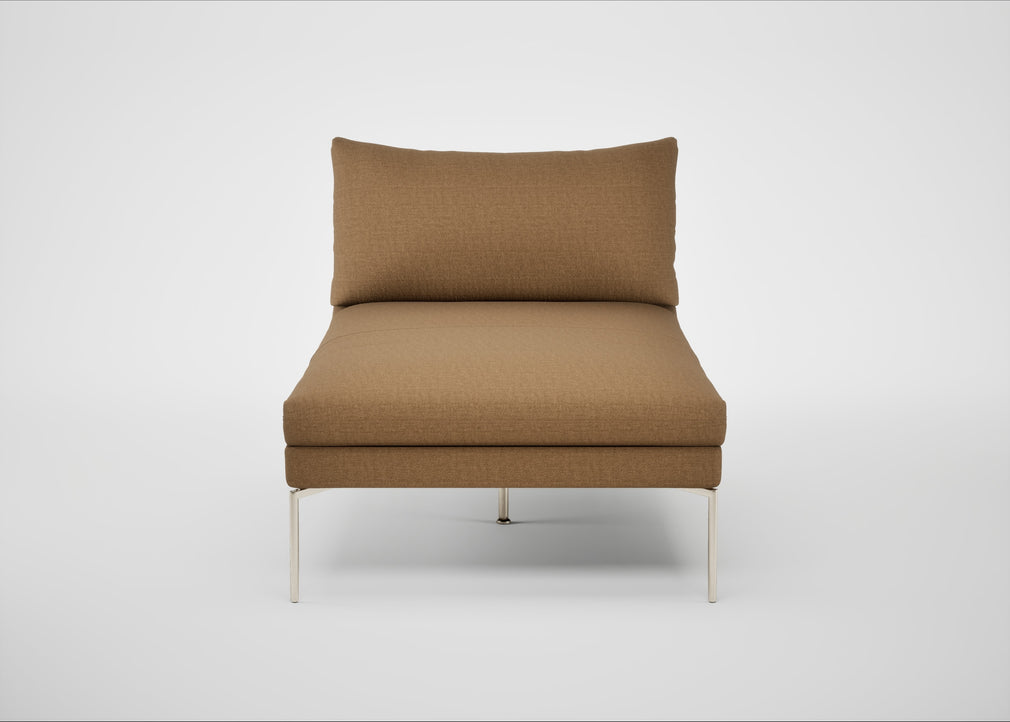 Matera Chaise Lounge Siena Cotton Clay / Stainless Steel