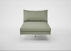 Matera Chaise Lounge Siena Cotton Pistachio / Stainless Steel