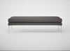 Matera Bench Loop Boucle Granite / Stainless Steel / 160cm