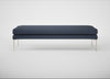 Matera Bench Loop Boucle Navy / Stainless Steel / 160cm