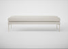 Matera Bench Loop Boucle Polar / Stainless Steel / 160cm