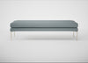 Matera Bench Loop Boucle Sky / Stainless Steel / 160cm