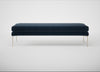 Matera Bench Nobilis Velvet Night / Stainless Steel / 160cm
