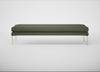 Matera Bench Loop Boucle Forest / Stainless Steel / 180cm
