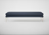 Matera Bench Loop Boucle Navy / Stainless Steel / 180cm