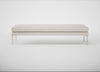 Matera Bench Loop Boucle Polar / Stainless Steel / 180cm