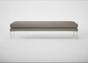 Matera Bench Loop Boucle Taupe / Stainless Steel / 180cm