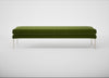 Matera Bench Nobilis Velvet Leaf / Stainless Steel / 180cm