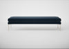 Matera Bench Nobilis Velvet Night / Stainless Steel / 180cm