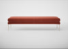 Matera Bench Nobilis Velvet Rust / Stainless Steel / 180cm