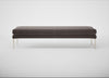 Matera Bench Nobilis Velvet Sable / Stainless Steel / 180cm