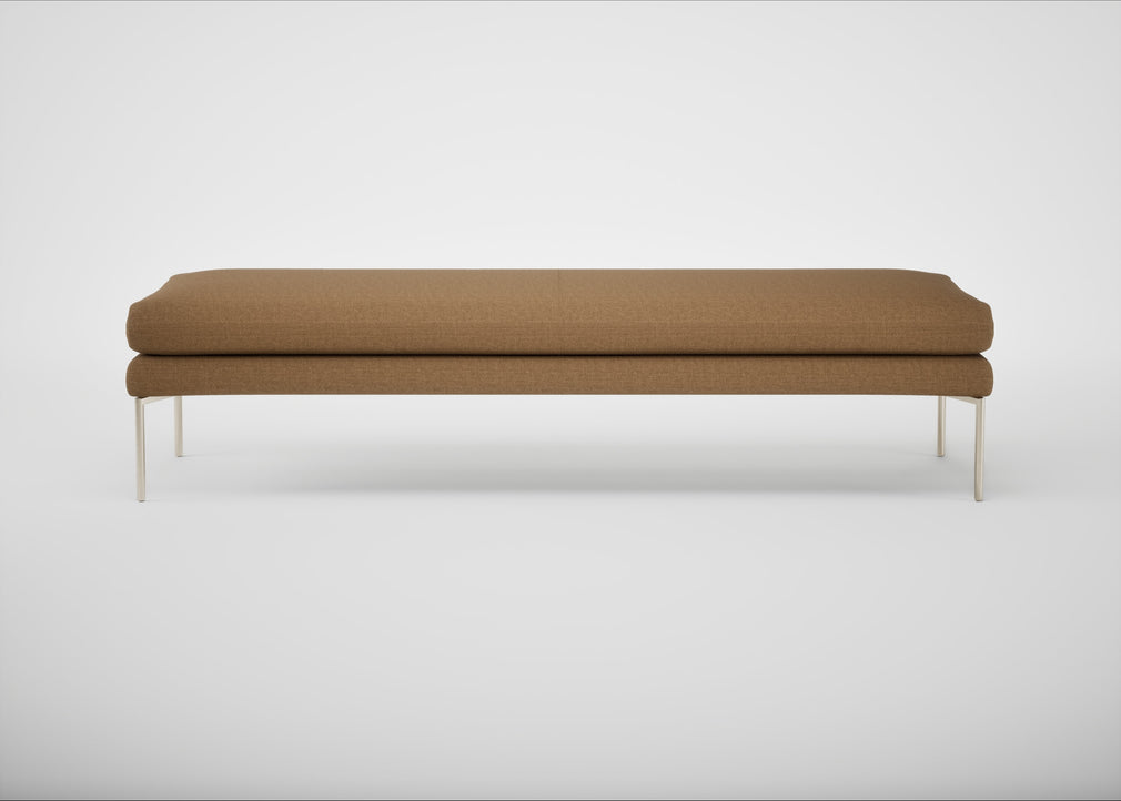 Matera Bench Siena Cotton Clay / Stainless Steel / 180cm