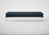Matera Bench Siena Cotton Deep Sea / Stainless Steel / 180cm