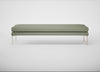 Matera Bench Siena Cotton Pistachio / Stainless Steel / 180cm