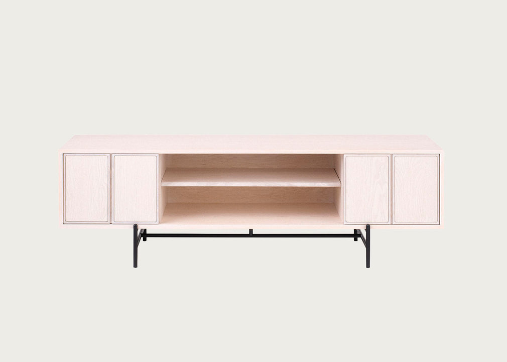 Canvas Media Unit Whitened Ash