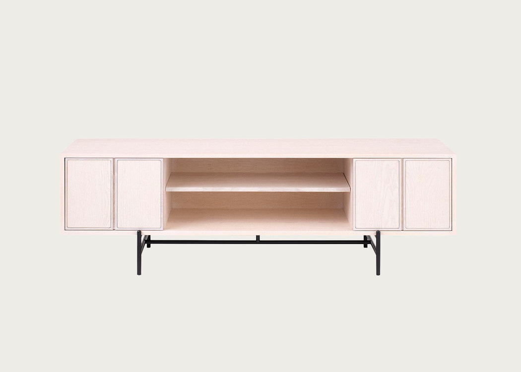 Canvas Media Unit Whitened Ash