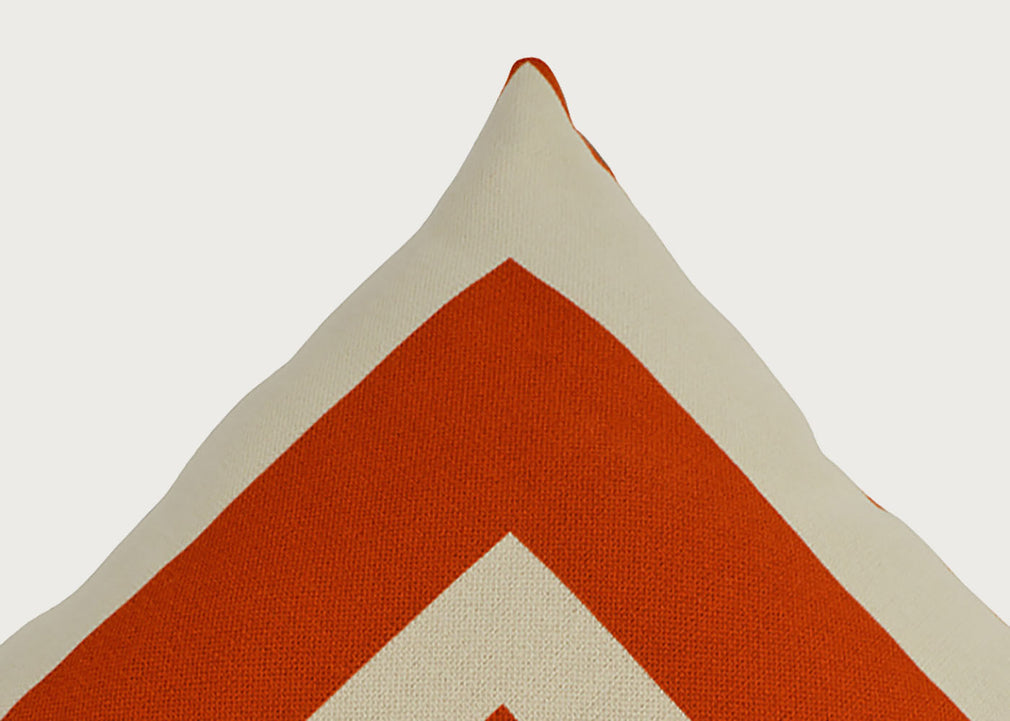Ambar Exclusive Bold Frame Square Cushion Sienna