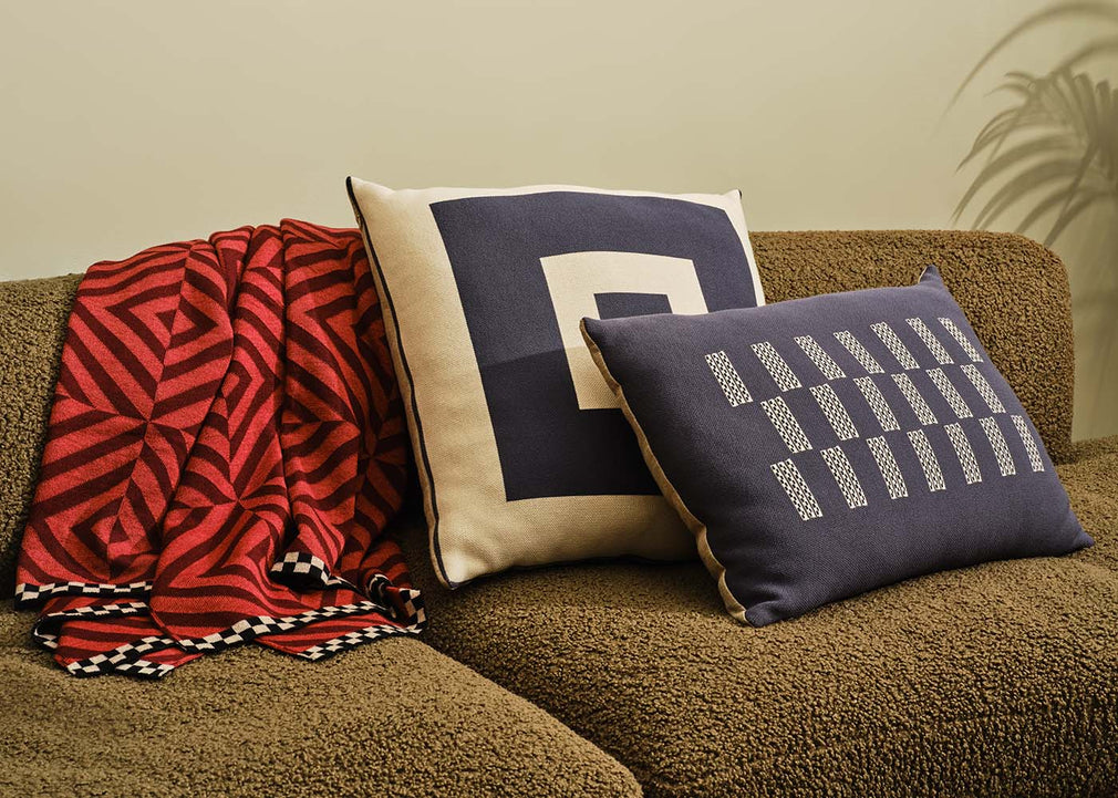Ambar Exclusive Bold Frame Square Cushion Slate