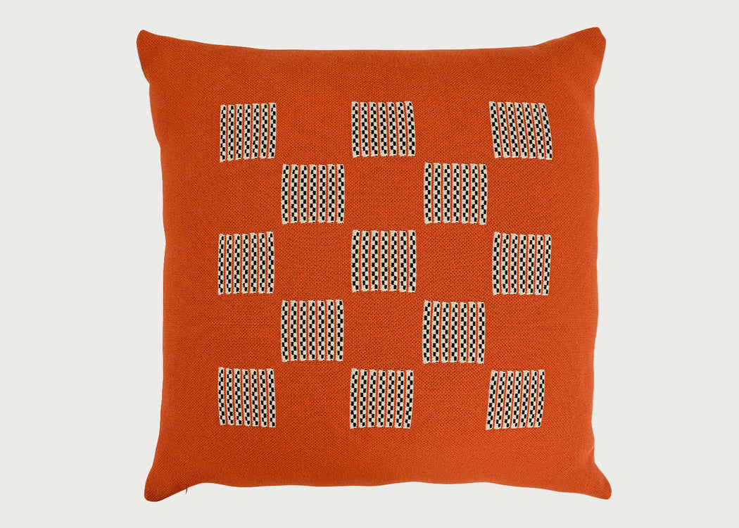 Ambar Exclusive Embossed Cord Cushion Sienna