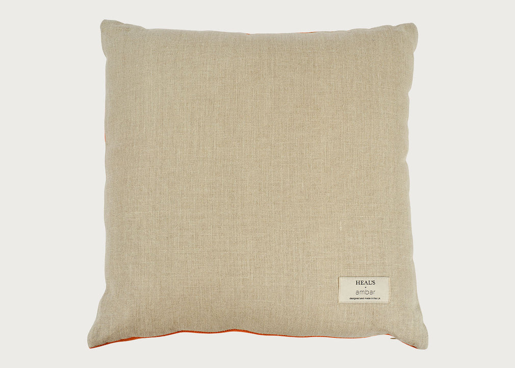 Ambar Exclusive Embossed Cord Cushion Sienna