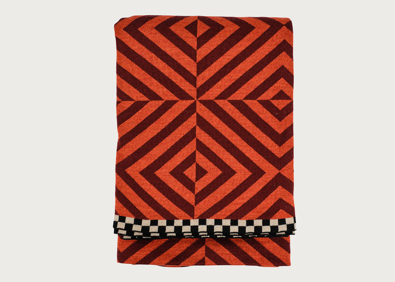 Ambar Exclusive Shadow Merino Throw Sienna