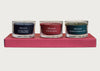 Seasonal Set of 3 Votive Candles