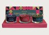 Seasonal Set of 3 Votive Candles