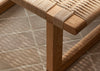 BM0489L Bench Oiled Oak Natural Paper Cord 138cm