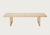 BM0489L Bench Oiled Oak Natural Paper Cord 138cm