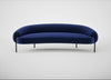 Isola 3 Seater Sofa Nobilis Velvet Neptune / Black