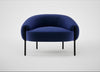 Isola Armchair Nobilis Velvet Neptune / Black