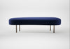 Isola Large Ottoman Nobilis Velvet Neptune / Bronze