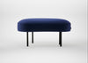 Isola Small Ottoman Nobilis Velvet Neptune / Black