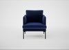 Matera Armchair Nobilis Velvet Neptune / Black