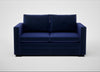Palermo 2 Seater Sofa Nobilis Velvet Neptune / Black