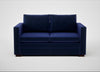 Palermo 2 Seater Sofa Nobilis Velvet Neptune / Walnut and Brass