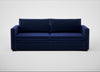 Palermo 4 Seater Sofa Nobilis Velvet Neptune / Walnut and Brass